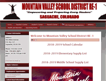 Tablet Screenshot of mountainvalleyschool.org